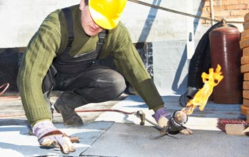Lower Maes Coed flat roof construction